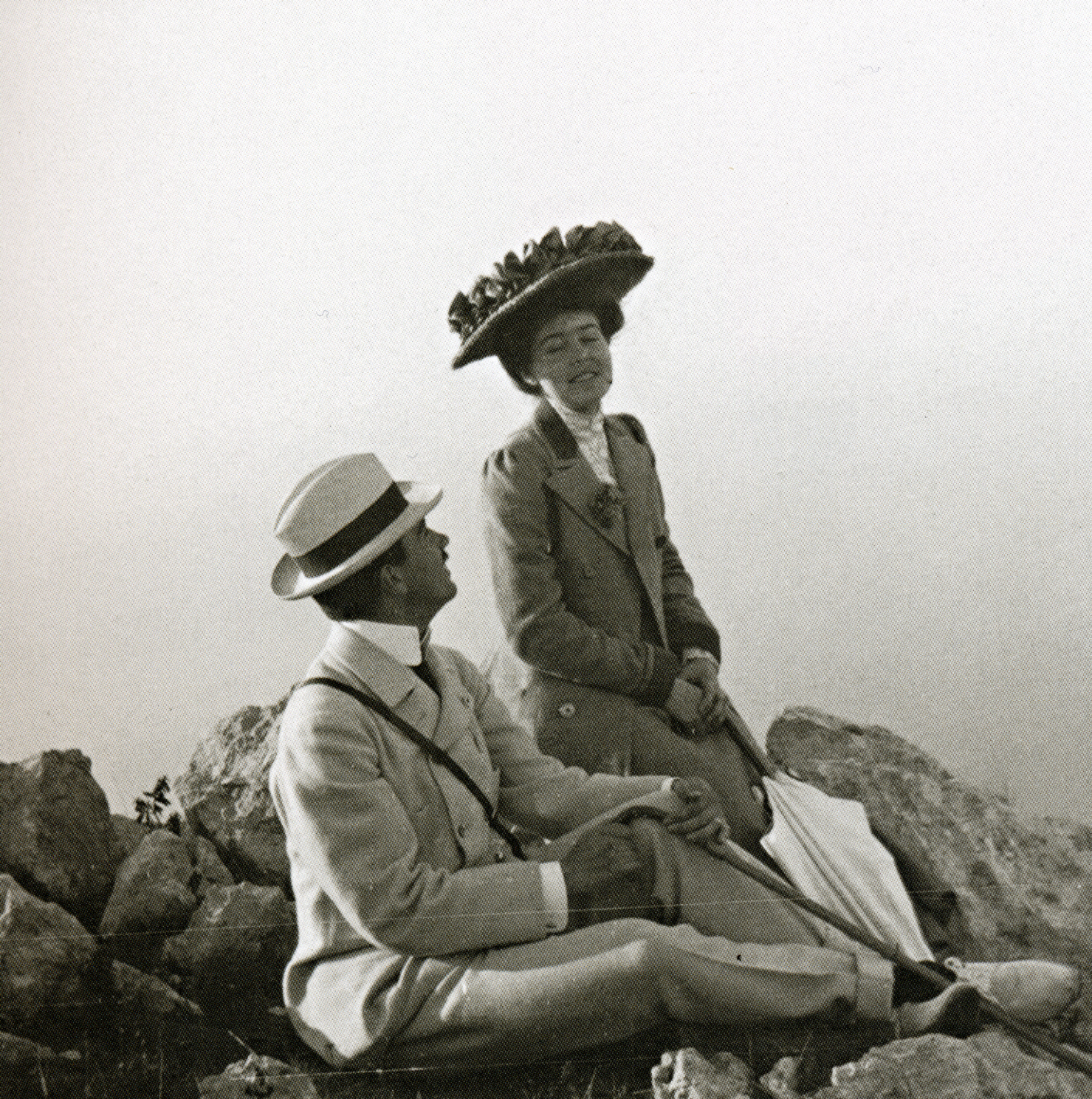Prince Gustaf Adolf with his fiancée, Princess Margaret of Connaught