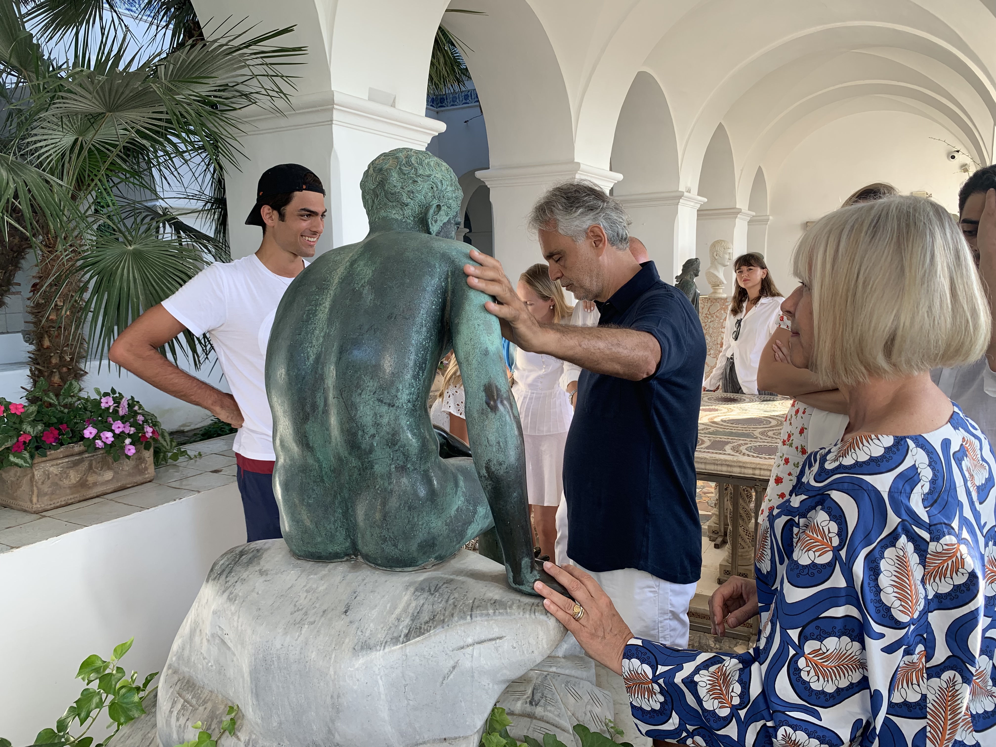 Andrea Bocelli visits Villa San Michele